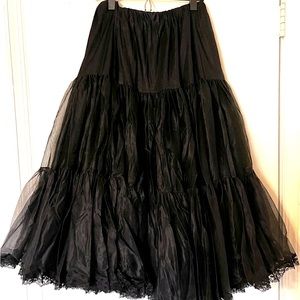 Black Petticoat Underskirt size medium